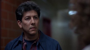 Movie still from “Crossing Delancey” (1988), directed by Joan Micklin Silver – A person wearing a jacket; Close Up shot, Low angle