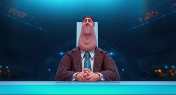 Movie still from “Despicable Me 2” (2013), directed by Pierre Coffin – Medium shot, Low angle