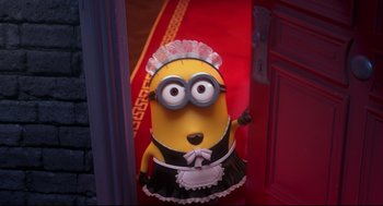Movie still from “Despicable Me 2” (2013), directed by Pierre Coffin – Medium shot, Over the shoulder angle