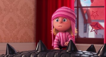 Movie still from “Despicable Me 2” (2013), directed by Pierre Coffin – Medium shot, Over the shoulder angle