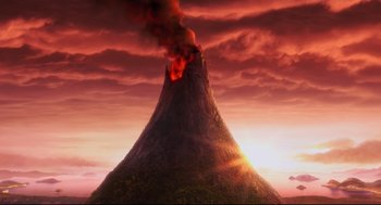 Movie still from “Despicable Me 2” (2013), directed by Pierre Coffin – Extreme Wide shot, High angle