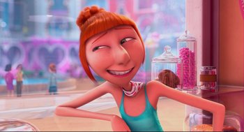 Movie still from “Despicable Me 2” (2013), directed by Pierre Coffin – Close Up shot, Over the shoulder angle