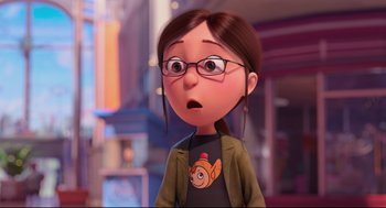 Movie still from “Despicable Me 2” (2013), directed by Pierre Coffin – Close Up shot, Over the shoulder angle