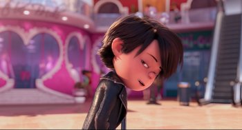 Movie still from “Despicable Me 2” (2013), directed by Pierre Coffin – Close Up shot, Over the shoulder angle