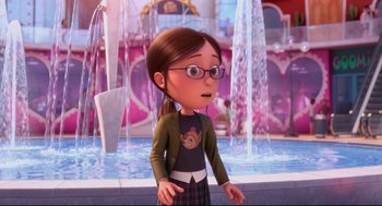 Movie still from “Despicable Me 2” (2013), directed by Pierre Coffin – Medium shot, Over the shoulder angle