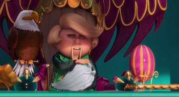 Movie still from “Despicable Me 2” (2013), directed by Pierre Coffin – Medium shot, Low angle