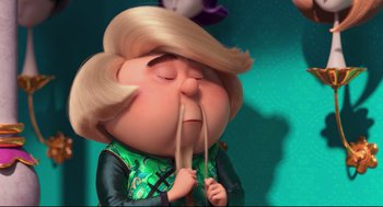 Movie still from “Despicable Me 2” (2013), directed by Pierre Coffin – Close Up shot, Over the shoulder angle