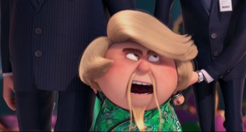 Movie still from “Despicable Me 2” (2013), directed by Pierre Coffin – Close Up shot, Over the shoulder angle