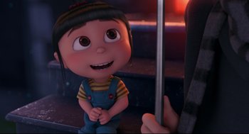 Movie still from “Despicable Me 2” (2013), directed by Pierre Coffin – Medium shot, Over the shoulder angle