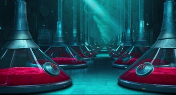 Movie still from “Despicable Me 2” (2013), directed by Pierre Coffin – Extreme Wide shot, High angle