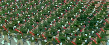 Movie still from “Dil Se..” (1998), directed by Mani Ratnam – Extreme Wide shot, High angle