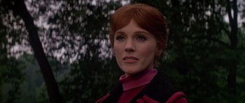 Movie still from “Darling Lili” (1970), directed by Blake Edwards – A person with red hair; Close Up shot, Low angle