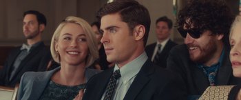 Movie still from “Dirty Grandpa” (2016), directed by Dan Mazer – A man and a woman in a crowd of people; Close Up shot, Over the shoulder angle