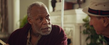 Movie still from “Dirty Grandpa” (2016), directed by Dan Mazer – An older man sitting in front of a mirror; Close Up shot, Over the shoulder angle