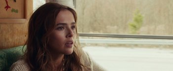 Movie still from “Dirty Grandpa” (2016), directed by Dan Mazer – A person looking out a window; Close Up shot, Over the shoulder angle