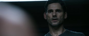 Movie still from “Deliver Us from Evil” (2014), directed by Scott Derrickson – A person looking at the camera; Close Up shot, Over the shoulder angle