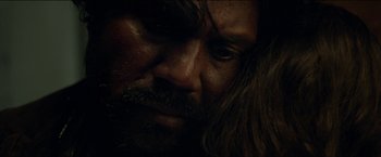Movie still from “Dheepan” (2015), directed by Jacques Audiard – A person with a beard; Extreme Close Up shot, High angle