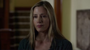 Movie still from “Do You Believe?” (2015), directed by Jon Gunn – A person with long blonde hair; Close Up shot, Over the shoulder angle