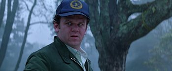 Movie still from “Dolores Claiborne” (1995), directed by Taylor Hackford – A person wearing a hat; Close Up shot, Low angle