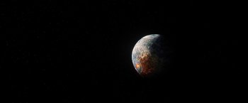 Movie still from “Don't Look Up” (2021), directed by Adam McKay – An image of an earth from space taken at night; Extreme Wide shot, High angle