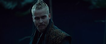 Movie still from “Dracula Untold” (2014), directed by Gary Shore – A person with a beard; Close Up shot, Over the shoulder angle