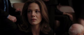 Movie still from “Eagle Eye” (2008), directed by D.J. Caruso – A person with long hair; Close Up shot, Over the shoulder angle