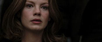 Movie still from “Eagle Eye” (2008), directed by D.J. Caruso – A woman's face with long hair; Close Up shot, Low angle