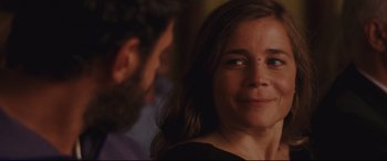 Movie still from “Everybody Loves Jeanne” (2022), directed by Céline Devaux – A person with a beard; Close Up shot, Over the shoulder angle