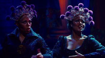 Movie still from “For Colored Girls” (2010), directed by Tyler Perry – A couple of women standing next to each other; Close Up shot, Over the shoulder angle