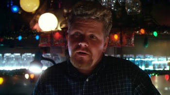 Movie still from “Forces of Nature” (1999), directed by Bronwen Hughes – A person with a beard; Close Up shot, Low angle