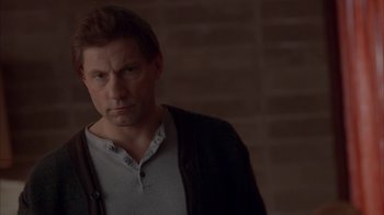 Movie still from “Friends with Money” (2006), directed by Nicole Holofcener – A person wearing a jacket; Close Up shot, Over the shoulder angle