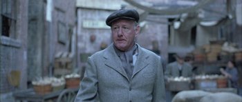 Movie still from “Gods and Monsters” (1998), directed by Bill Condon – An older man wearing a hat and a jacket; Close Up shot, Low angle