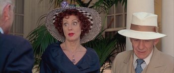 Movie still from “Gods and Monsters” (1998), directed by Bill Condon – A person wearing a hat; Close Up shot, Over the shoulder angle