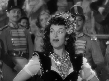 Movie still from “Going My Way” (1944), directed by Leo McCarey – An old photo of a woman in a black and white photo; Close Up shot, Low angle