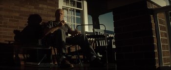 Movie still from “Gran Torino” (2008), directed by Clint Eastwood – Medium shot, Low angle
