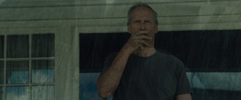 Movie still from “Gran Torino” (2008), directed by Clint Eastwood – Close Up shot, Low angle