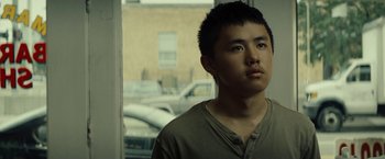 Movie still from “Gran Torino” (2008), directed by Clint Eastwood – Close Up shot, Low angle