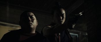 Movie still from “Gran Torino” (2008), directed by Clint Eastwood – Close Up shot, Low angle