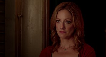 Movie still from “Grandma” (2015), directed by Paul Weitz – A person with long hair; Close Up shot, Over the shoulder angle