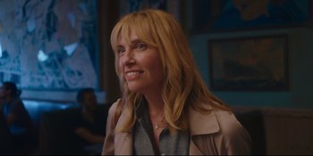 Movie still from “Hearts Beat Loud” (2018), directed by Brett Haley – A person wearing a jacket; Close Up shot, Over the shoulder angle