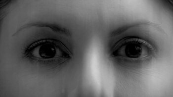 View of a woman's eyes