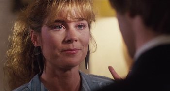 Movie still from “Highlander” (1986), directed by Russell Mulcahy – A person talking to another person; Close Up shot, Over the shoulder angle