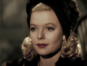 Movie still from “Holiday Inn” (1942), directed by Robert Allen – A person wearing a hat; Close Up shot, Over the shoulder angle