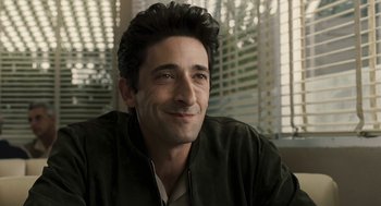 Movie still from “Hollywoodland” (2006), directed by Allen Coulter – A person sitting in front of a window; Close Up shot, Low angle