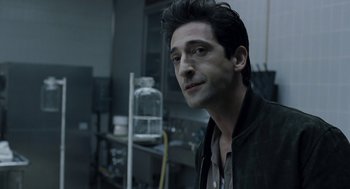 Movie still from “Hollywoodland” (2006), directed by Allen Coulter – A person in a room; Close Up shot, Over the shoulder angle