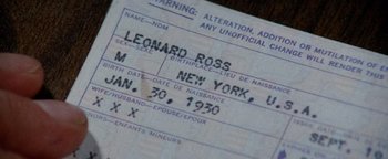 Movie still from “Hopscotch” (1980), directed by Ronald Neame – The birth certificate of leonard ross; Extreme Close Up shot, Overhead angle