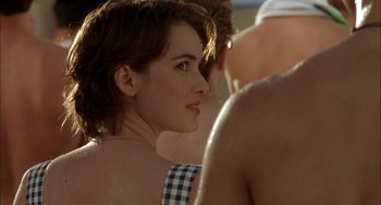 Movie still from “How to Make an American Quilt” (1995), directed by Jocelyn Moorhouse – A woman's face in the sunlight; Close Up shot, Over the shoulder angle
