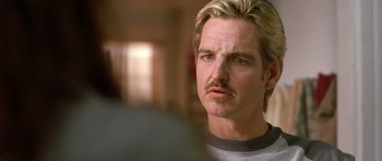 Movie still from “In the Bedroom” (2001), directed by Todd Field – A person with a mustache; Close Up shot, Low angle