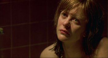 Movie still from “In the Cut” (2003), directed by Jane Campion – A young woman is looking into the distance; Close Up shot, High angle