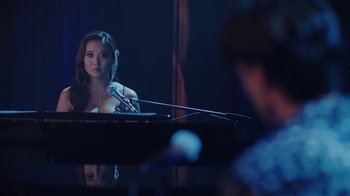 Movie still from “Emily in Paris” (2020), created by Darren Star – Close Up shot, Over the shoulder angle